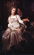 Merle, Hugues Tristan and Isolde France oil painting artist